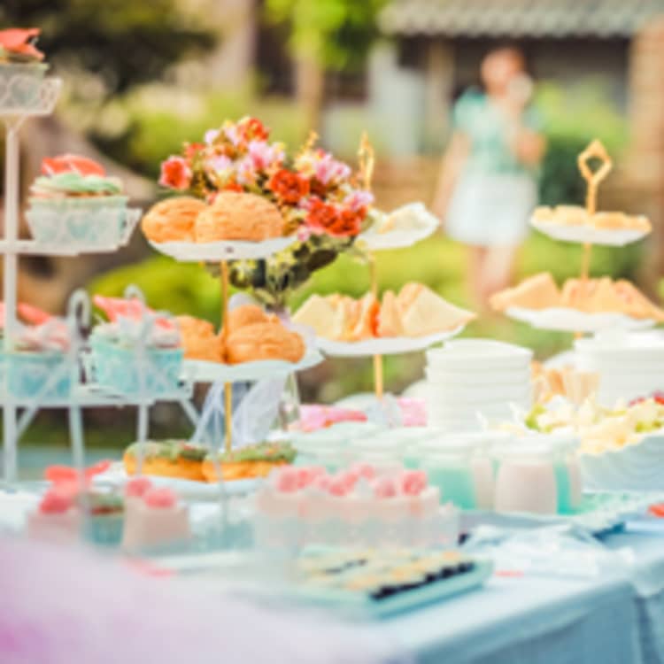 A table full of various sweet treats